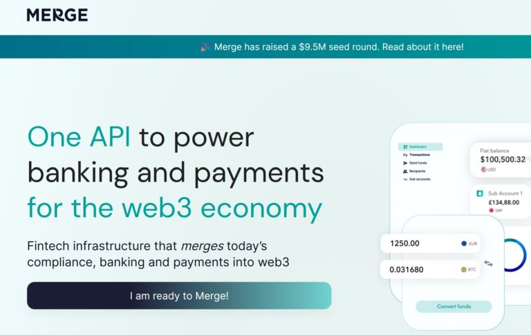 Web3 Fintech Merge Comes Out of Stealth Mode With $9.5 Million Seed Financing!