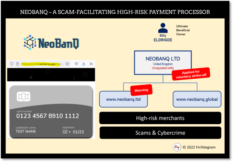 High-Risk Payment Processor NeoBanQ Filed For Strike-Off