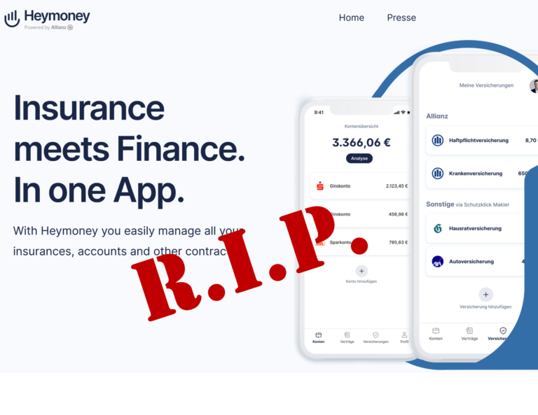 RIP Heymoney! Allianz Terminates Its Multibanking App!