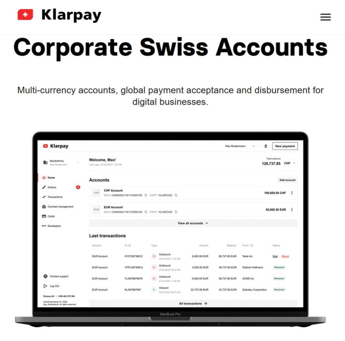 Swiss FINMA-regulated Klarpay listed on PayCom42