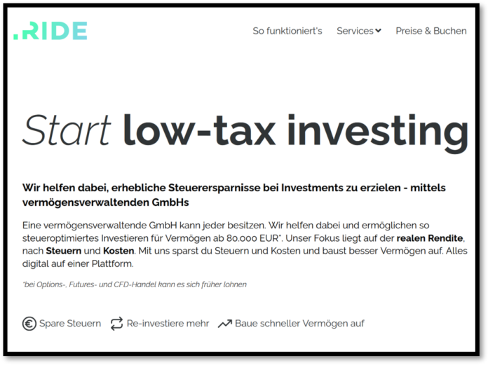 German tax startup Ride secures seedfunding