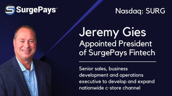 Jeremy Gies appointed President at SurgePays